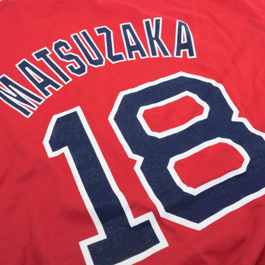 MLB 松坂 大輔 レッドソックス Tシャツ Player T-Shirt マジェスティック/Majestic レッド｜selection-j｜03