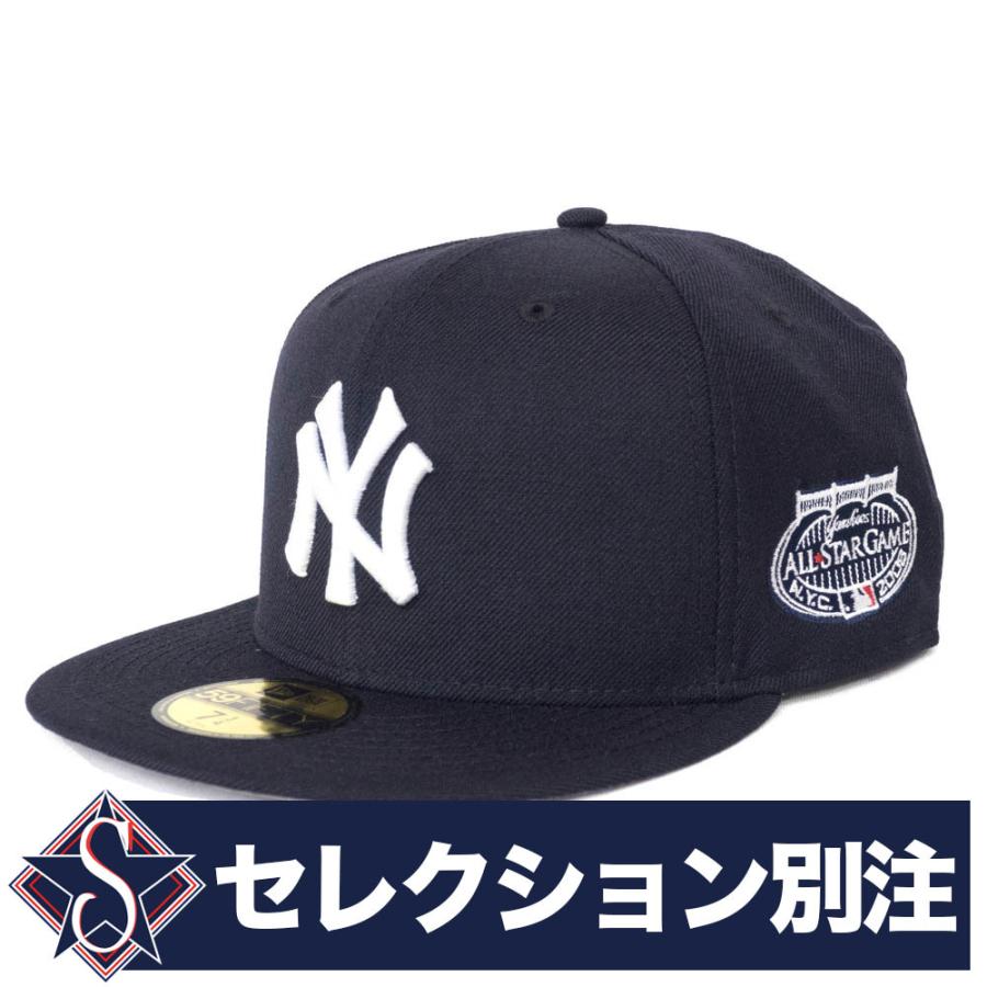 MLB ヤンキース キャップ 2008 All-Star Game オールスターゲーム 別注 59FIFTY Fitted Hat ニューエラ/New Era ネイビー｜selection-j