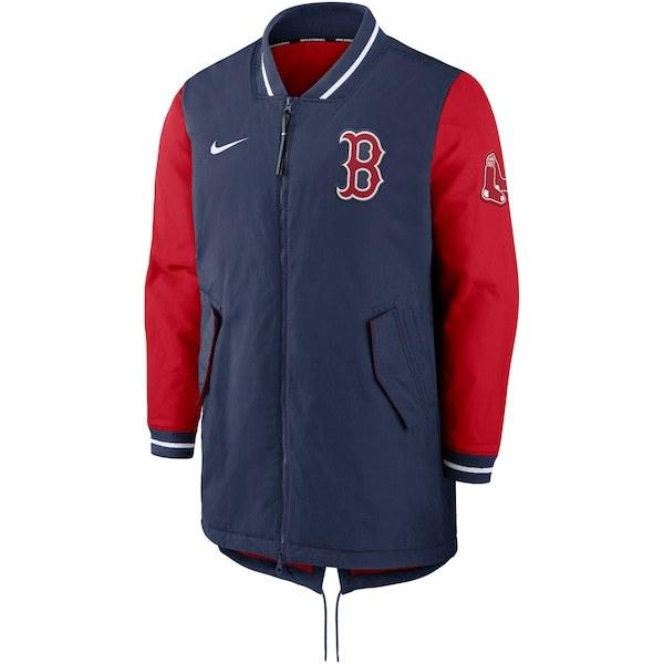 MLB レッドソックス ジャケット 2022 選手着用 オーセンティックコレクション ダグアウト Jacket ナイキ/Nike Midnight Navy/Sport Red｜selection-j｜03