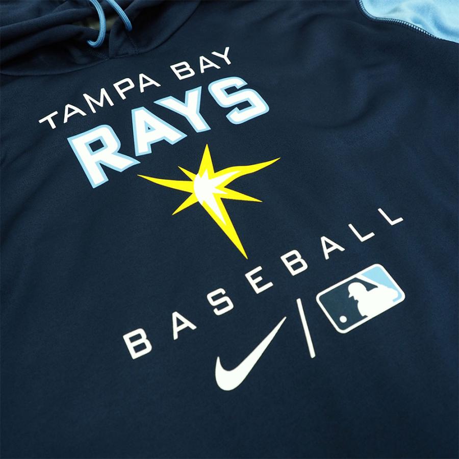 【未使用】MLB タンパベイ・レイズ　フィットネス薄着　フーディ　タグ付き。 未使用】MLB タンパベイ・レイズ フィットネス薄着 フーディ