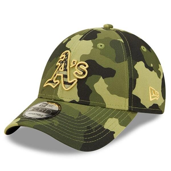 MLB アスレチックス キャップ 2022 アームドフォースデー Armed Forces Day 9FORTY スナップバック ニューエラ/New Era カモ｜selection-j｜03