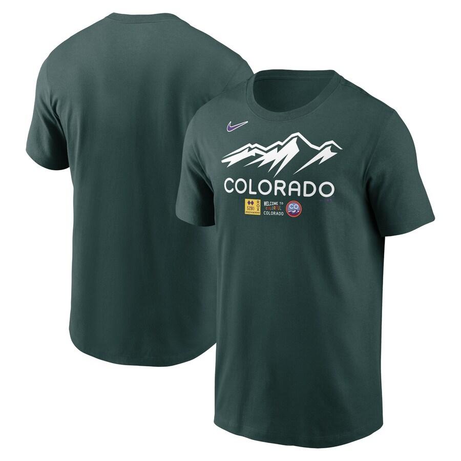 MLB ロッキーズ Tシャツ 2022 シティーコネクト City Connect Wordmark T-Shirt ナイキ/Nike グリーン｜selection-j