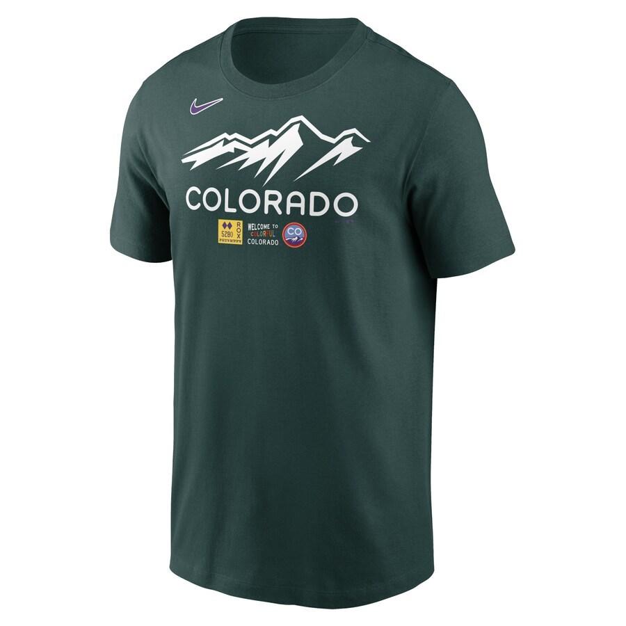 MLB ロッキーズ Tシャツ 2022 シティーコネクト City Connect Wordmark T-Shirt ナイキ/Nike グリーン｜selection-j｜02