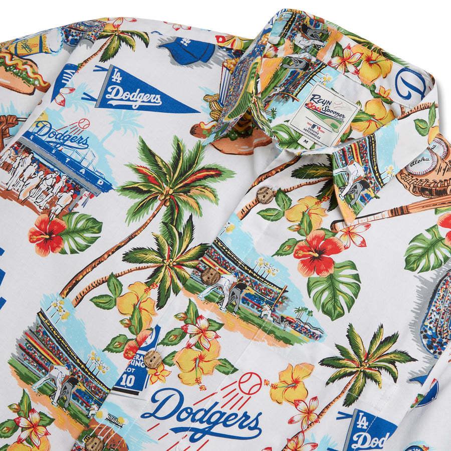 ドジャース　アロハシャツ MLB ドジャース アロハシャツ ハワイアン Scenic Aloha Shirt