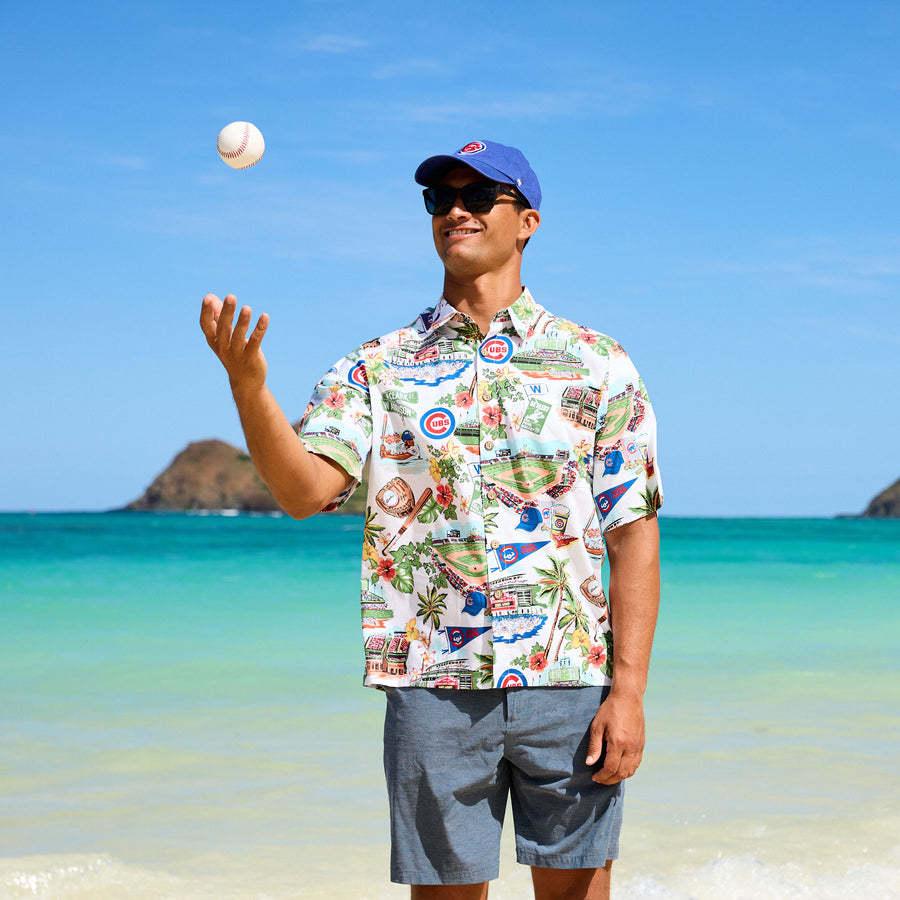 MLB カブス アロハシャツ ハワイアン Scenic Aloha Shirt レインスプーナー Reyn Spooner｜selection-j｜03