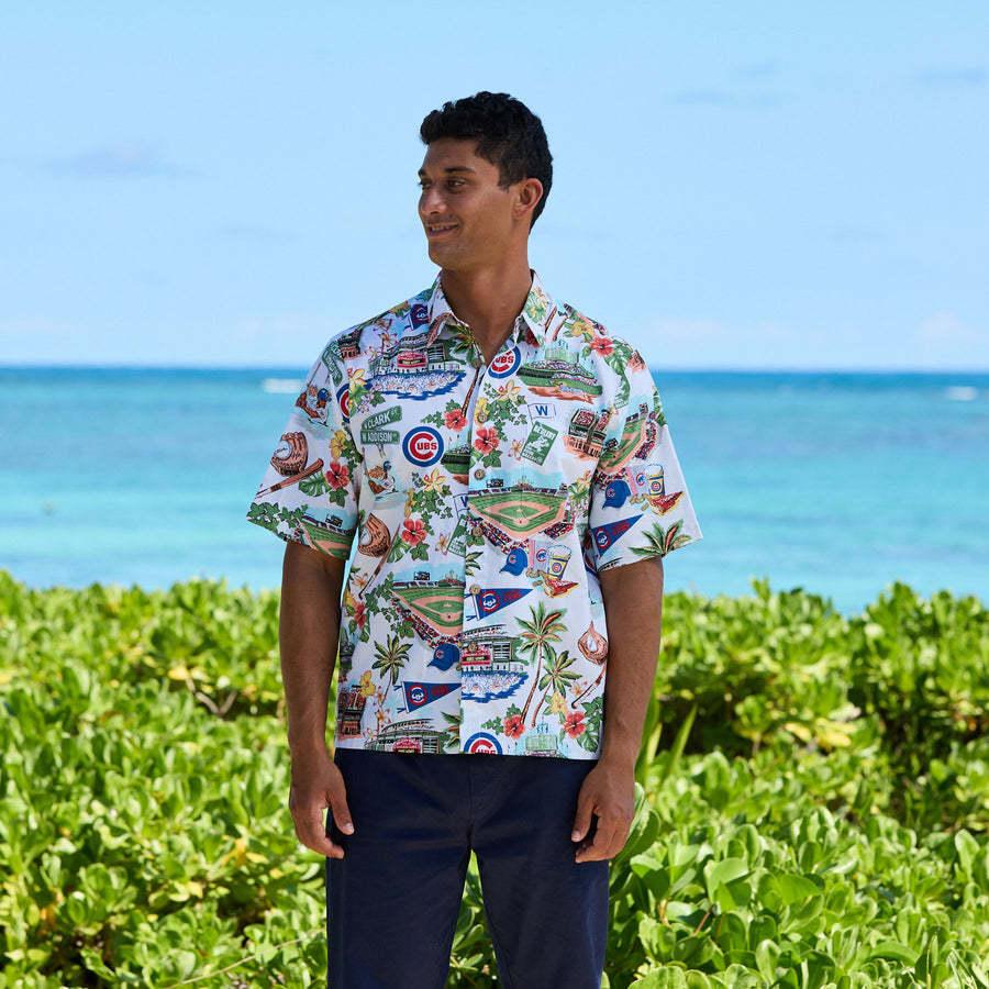 MLB カブス アロハシャツ ハワイアン Scenic Aloha Shirt レインスプーナー Reyn Spooner｜selection-j｜04