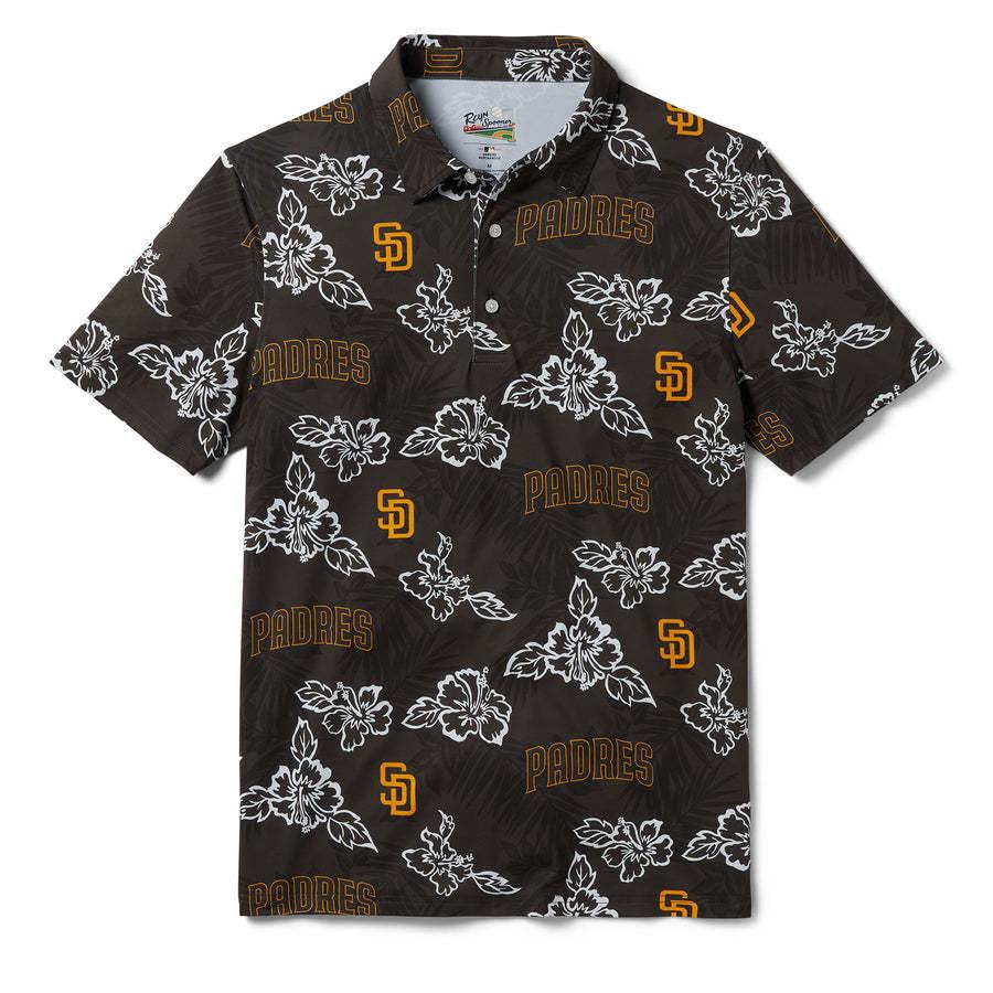MLB パドレス ポロシャツ ハワイアン PUA PERFORMANCE POLO レインスプーナー Reyn Spooner ブラウン