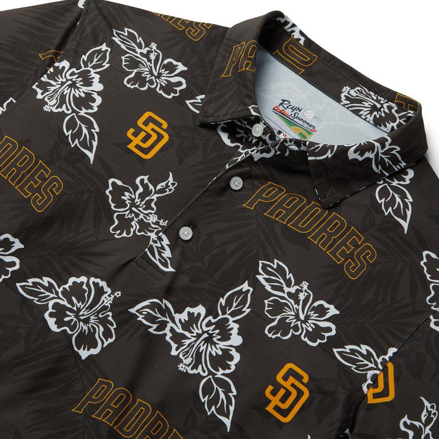 MLB パドレス ポロシャツ ハワイアン PUA PERFORMANCE POLO レインスプーナー Reyn Spooner ブラウン_1