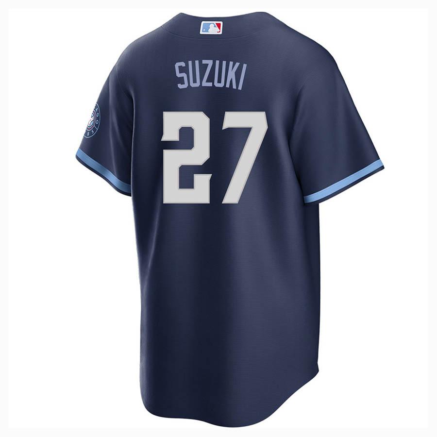 販売促進物 MLB 鈴木誠也 カブス ユニフォーム シティーコネクト 2022 レプリカジャージ Jersey ナイキ/Nike ネイビー