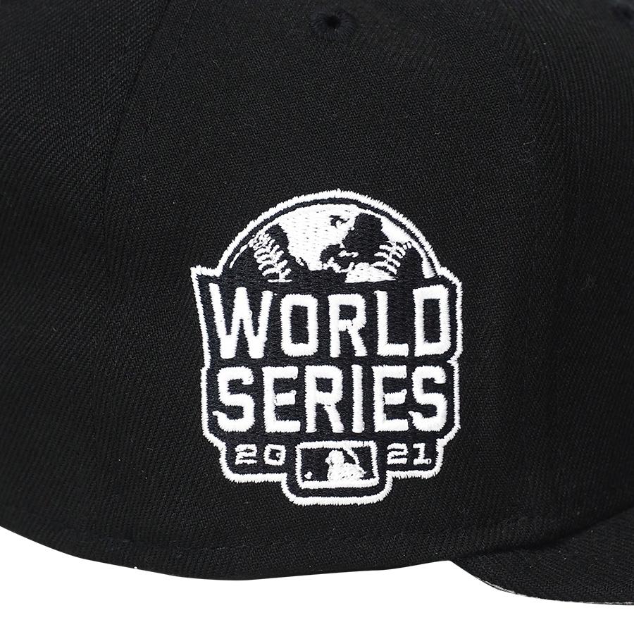 MLB ブレーブス キャップ 59FIFTY サイドパッチアップ Black Cap ニューエラ/New Era ワールドシリーズ2021 ブラック｜selection-j｜03