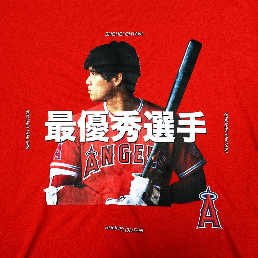 MLB 大谷翔平 エンゼルス Tシャツ 2021 アメリカン・リーグ 球場配布 限定最優秀選手Tee (7/14/22) SGA レッド｜selection-j｜02