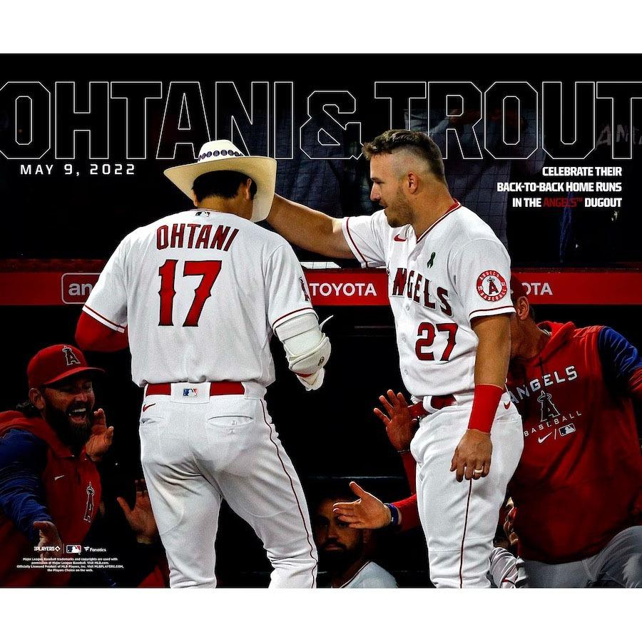 MLB 大谷翔平 マイク・トラウト エンゼルス フォト TroutBack-To MLB 大谷翔平 マイク・トラウト エンゼルス フォト TroutBack-To