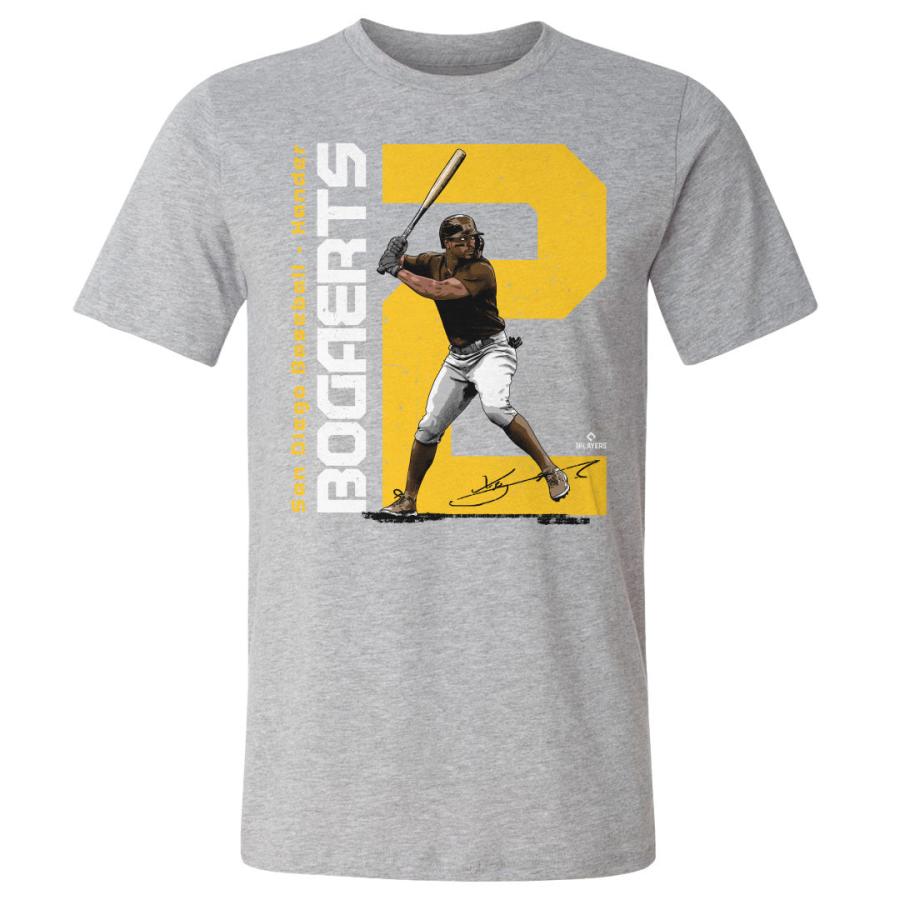 MLB ザンダー・ボガーツ パドレス Tシャツ San Diego Vertical T-Shirt 500Level ヘザーグレー :mlb