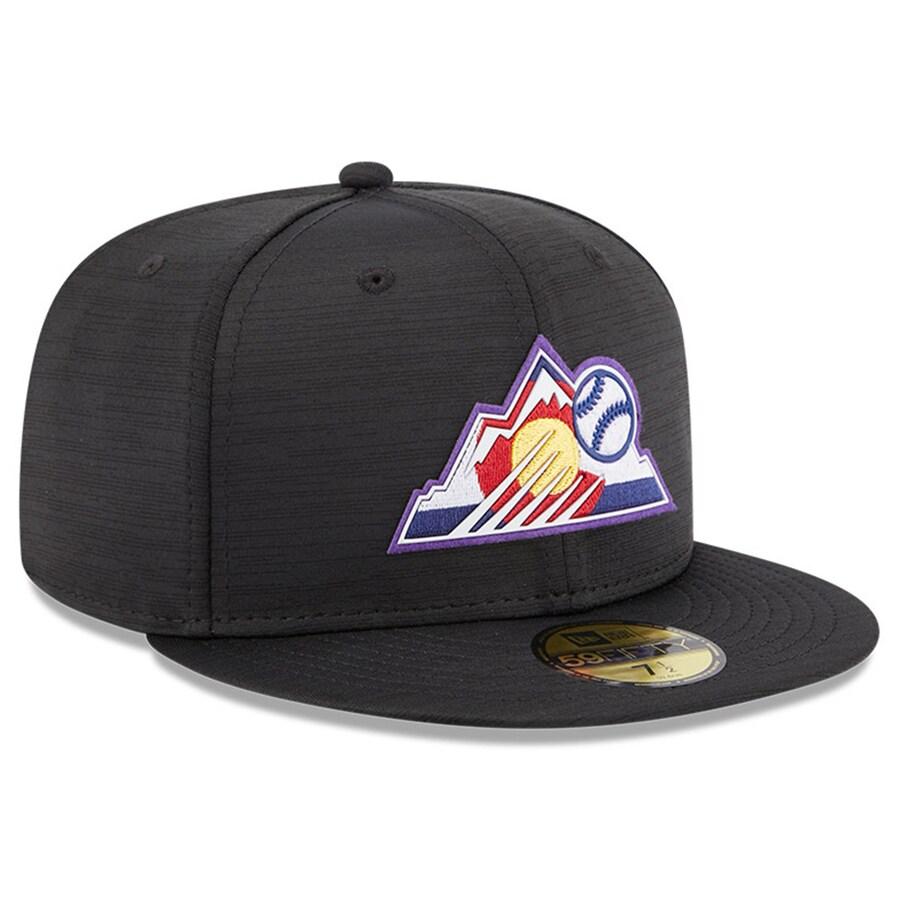 MLB ロッキーズ キャップ 2023 クラブハウス Clubhouse 59FIFTY Fitted ニューエラ/New Era ブラック｜selection-j｜03