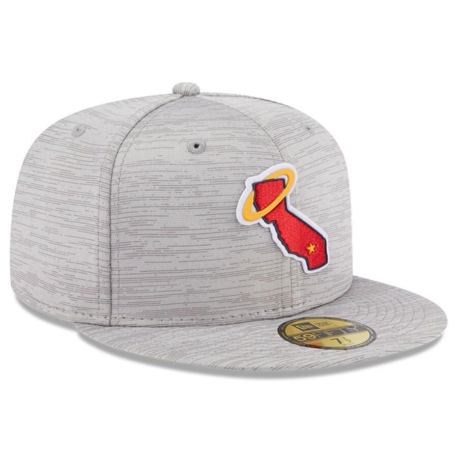 MLB エンゼルス キャップ 2023 クラブハウス Clubhouse 59FIFTY Fitted ニューエラ/New Era グレー｜selection-j｜03