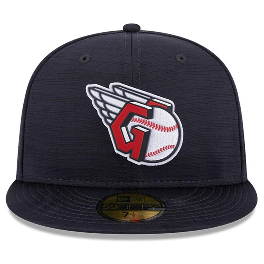 MLB ガーディアンズ キャップ 2023 クラブハウス Clubhouse 59FIFTY Fitted ニューエラ/New Era ネイビー｜selection-j｜02