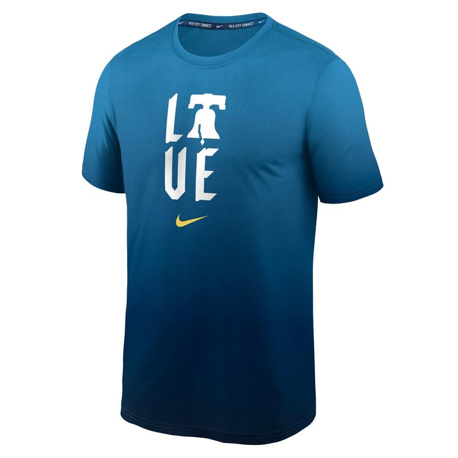 MLB フィリーズ Tシャツ 2024 シティーコネクト Practice Velocity Performance T-Shirt ナイキ/Nike ブルー｜selection-j｜02