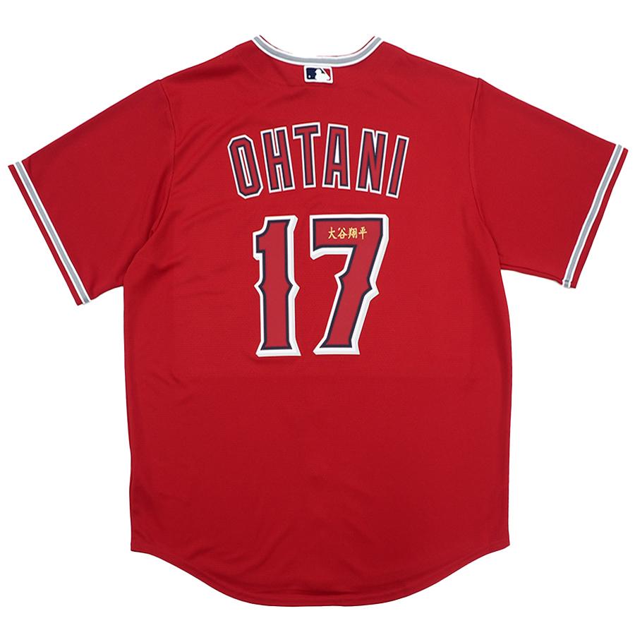 【正規品】【大谷選手着用】 NIKE エンゼルス ユニフォーム L NIKE MLB 大谷翔平 エンゼルス ユニフォーム 漢字サイン刺繍