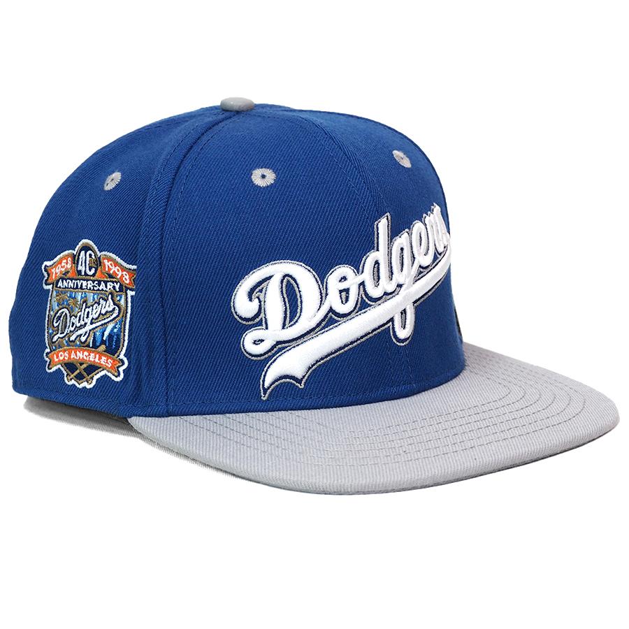 MLB ドジャース キャップ 40周年 ワードマーク Snapback Hat Pro