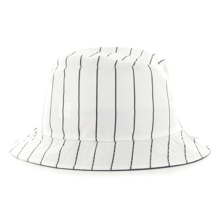 MLB ヤンキース バケットハット キャップ Pinstriped Bucket 47Brand ホワイト ネイビー mlb