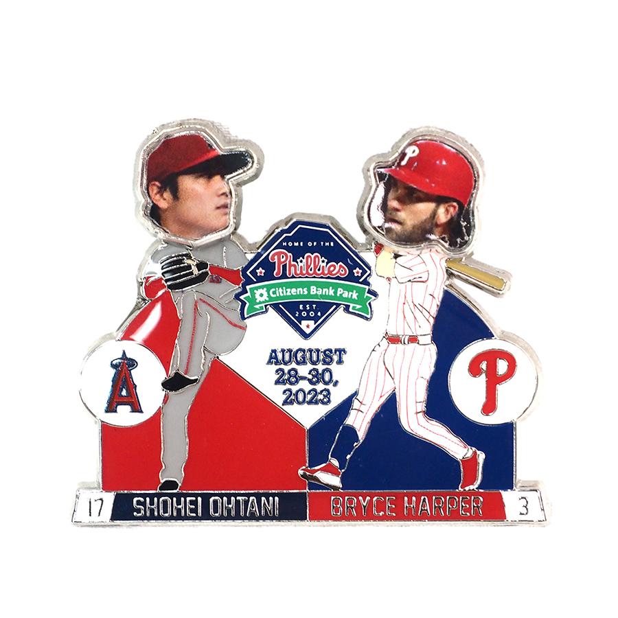 MLB 大谷翔平 ブライス・ハーパー エンゼルス フィリーズ 2021 MVP Duo Phiradelphia Exclusive ピンバッジ ウィンクラフト/WinCraft2308USBUY｜selection-j｜02