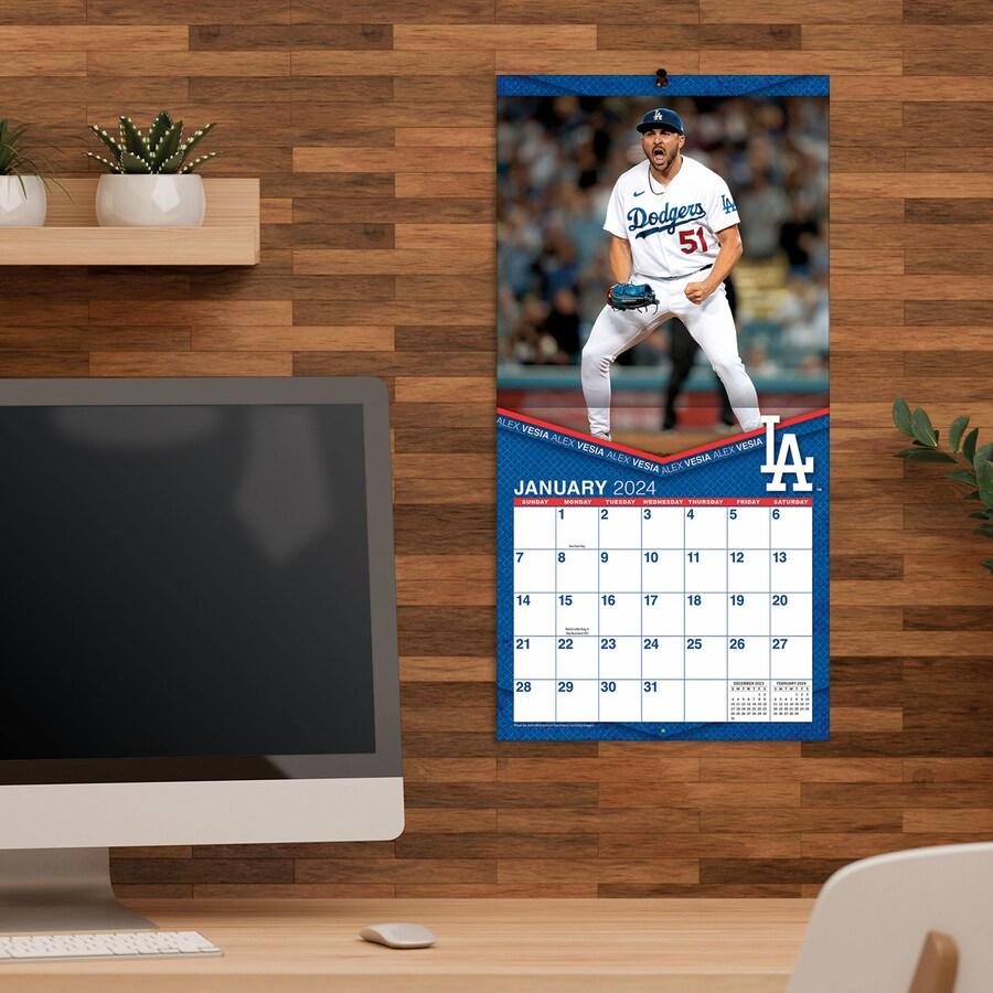 MLB ドジャース カレンダー 2024 ミニ 壁掛け Wall Calendar Turner
