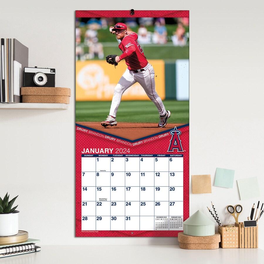 MLB エンゼルス カレンダー 2024 Team 壁掛け Wall Calendar Turner mlb231023cda55MLB