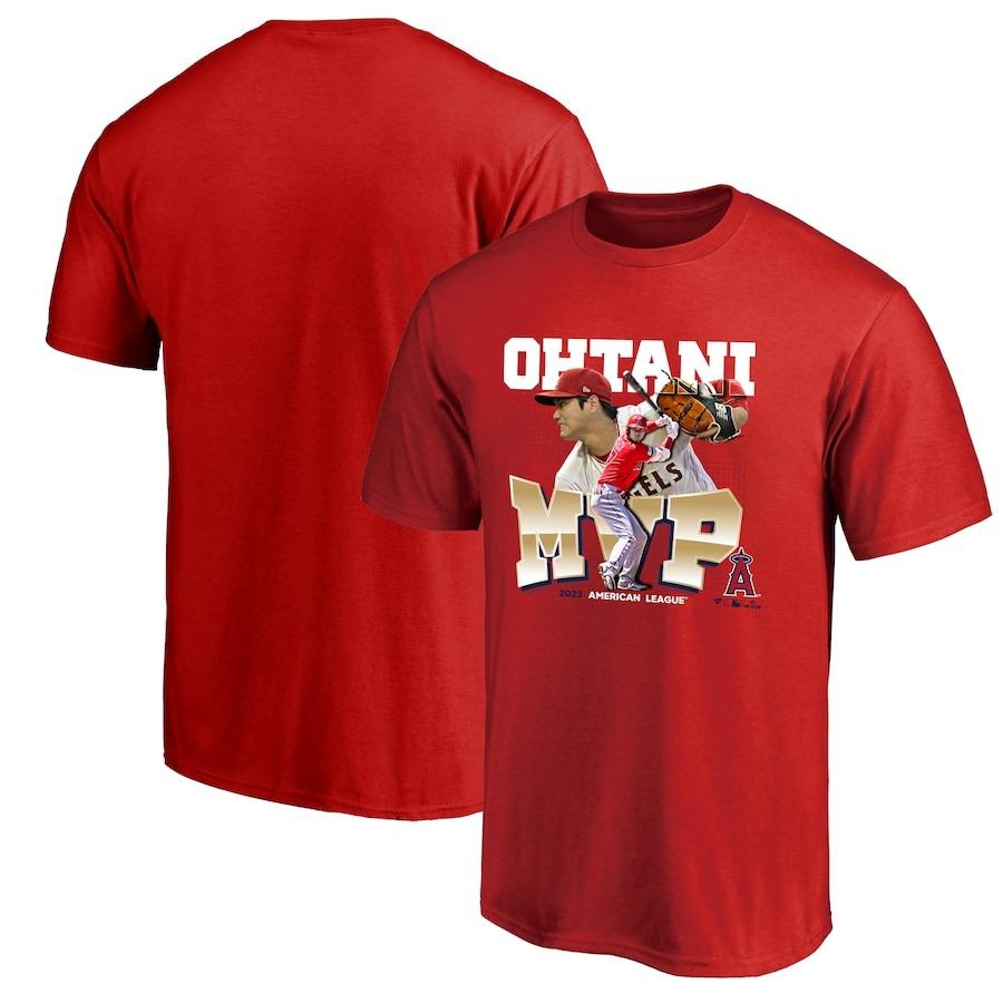 MLB 大谷翔平 エンゼルス Tシャツ 2023 AL MVP受賞記念 Tee フォト