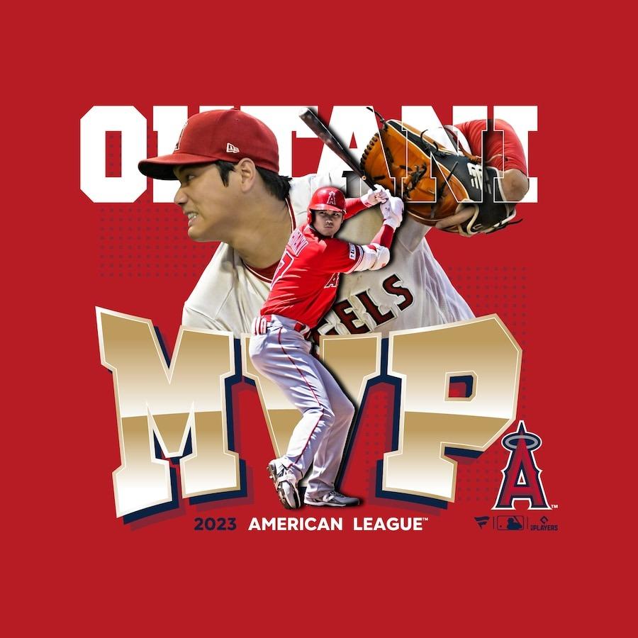 MLB 大谷翔平 エンゼルス パーカー 2023 AL MVP記念 フーディー フォト