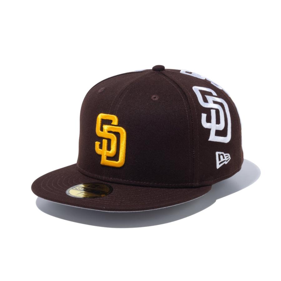 MLB パドレス キャップ 59FIFTY リアーロゴ ニューエラ/New Era バーンドウッド｜selection-j｜02