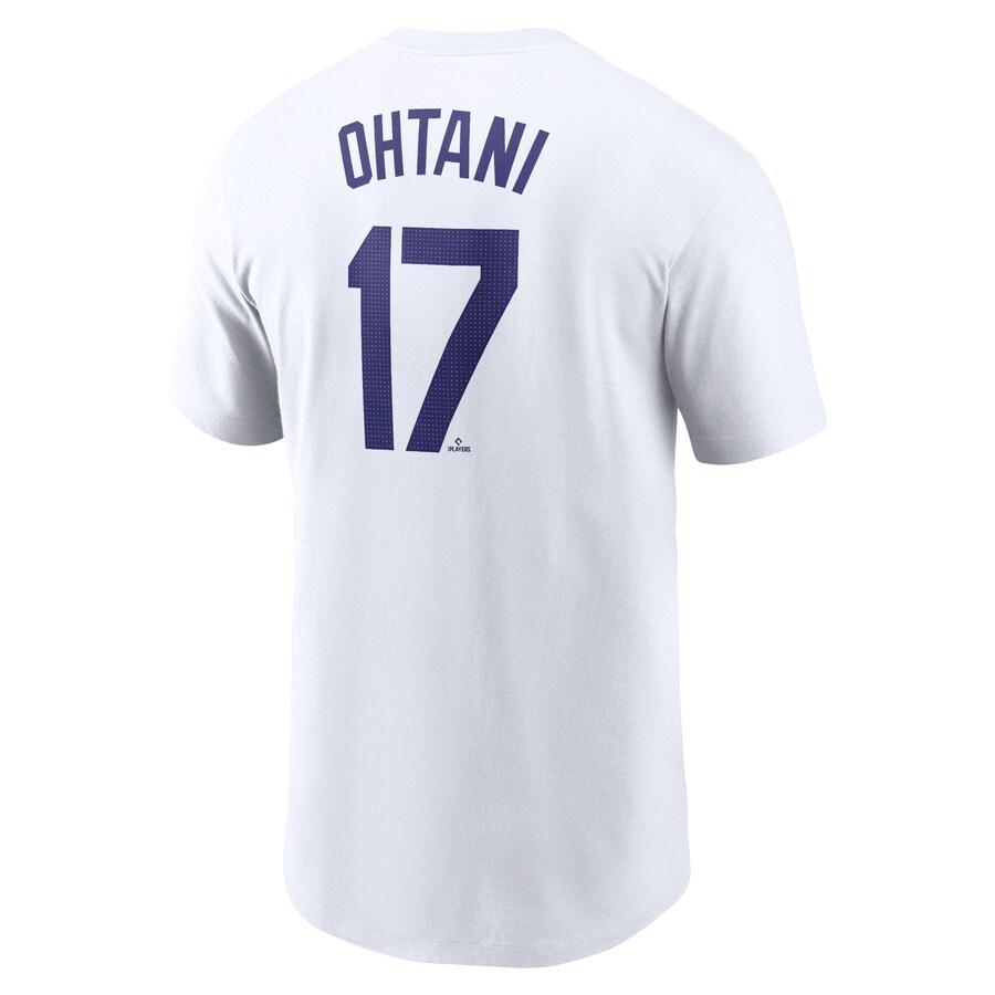 MLB 大谷翔平 ドジャース Tシャツ 2024 ネーム&ナンバー T-Shirt ナイキ/Nike ホワイト｜selection-j｜03