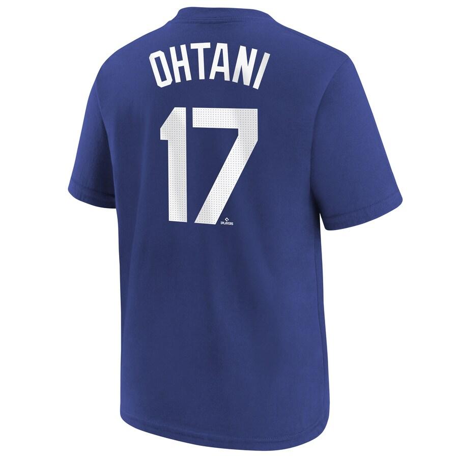 NIKE MLB 大谷翔平 ドジャース Tシャツ ユース ネーム&ナンバー NIKE MLB 大谷翔平 ドジャース Tシャツ ユース ネーム&ナンバー