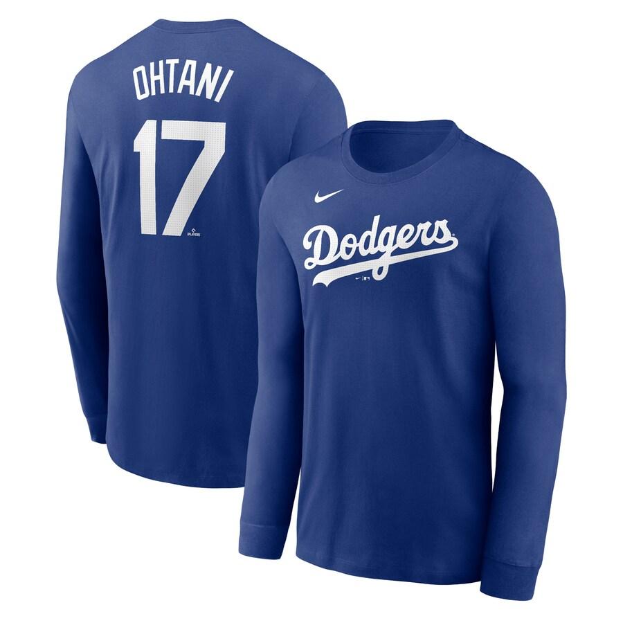 NIKE MLB 大谷翔平 ドジャース Tシャツ ネーム&ナンバー Long NIKE MLB 大谷翔平 ドジャース Tシャツ ネーム&ナンバー Long