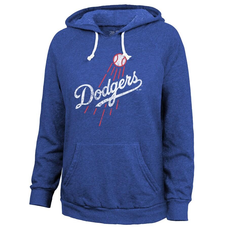 MLB 大谷翔平 ドジャース パーカー レディース Women's Tri-Blend Pullover Hoodie マジェスティック/Majestic ロイヤル｜selection-j｜03