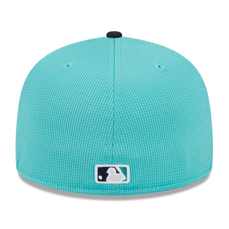 MLB マリナーズ キャップ 2024 スプリングトレーニング 59FIFTY Fitted Hat ニューエラ/New Era アクア ネイビー｜selection-j｜04