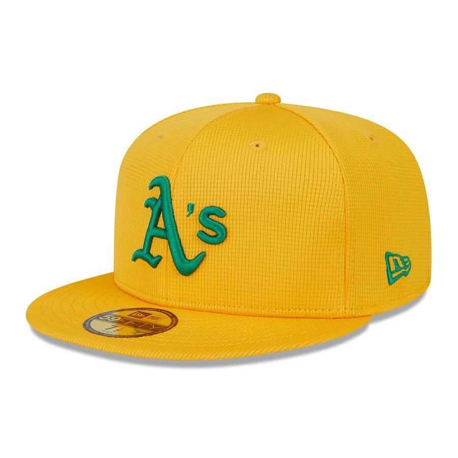 MLB アスレチックス キャップ 2024 スプリングトレーニング 59FIFTY Fitted Hat ニューエラ/New Era ゴールド｜selection-j｜03