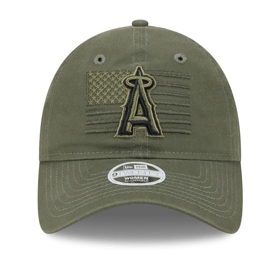 MLB エンゼルス キャップ レディース 2023 Armed Forces Day 9TWENTY Adjustable Hat ニューエラ/New Era グリーン｜selection-j｜03