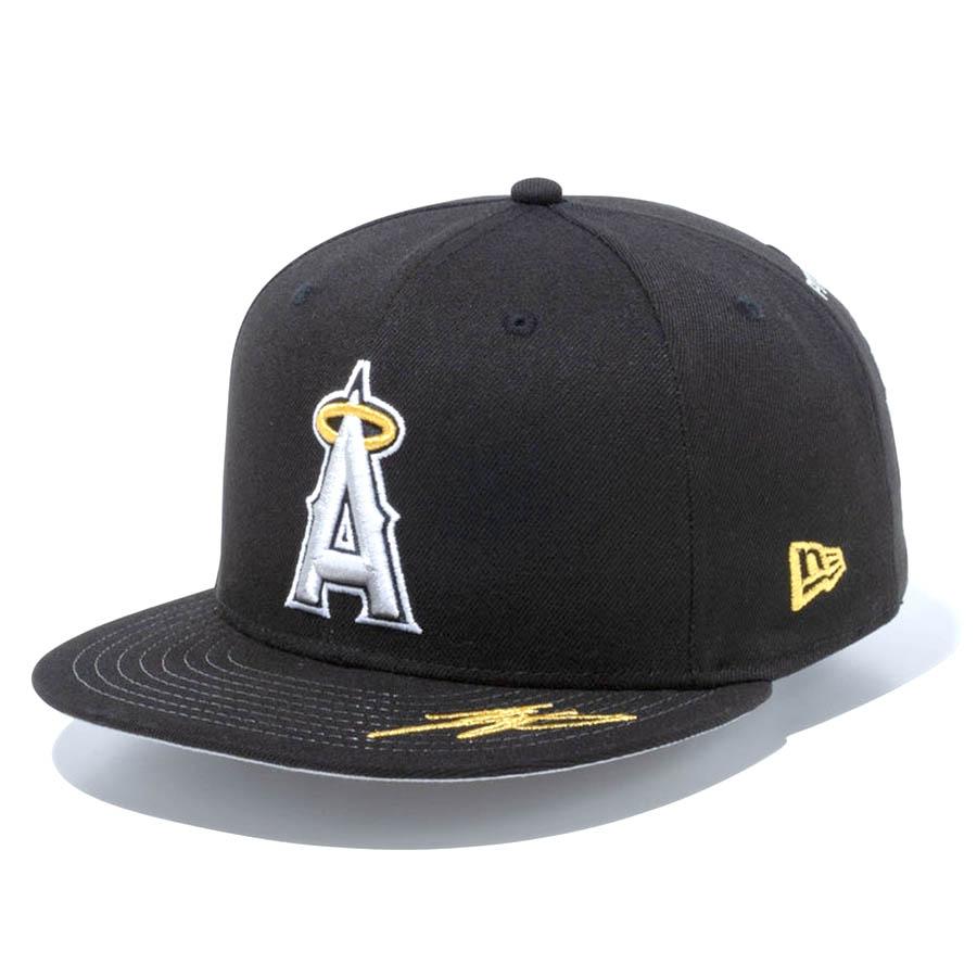 MLB 大谷翔平 エンゼルス キャップ 2023 MVP & HR王 59FIFTY Fitted ニューエラ/New Era ブラック ゴールド｜selection-j｜03