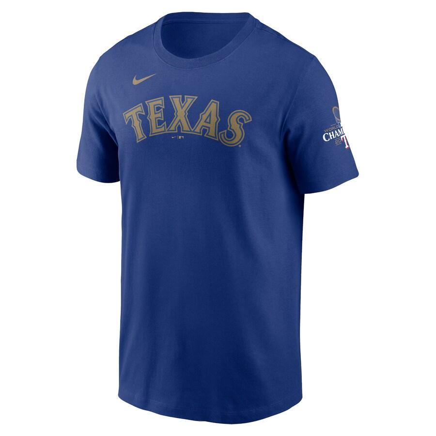 MLB ジョシュ・ヤン レンジャーズ Tシャツ 2024ゴールドコレクション WS優勝  ネーム＆ナンバー ナイキ/Nike ロイヤル｜selection-j｜02