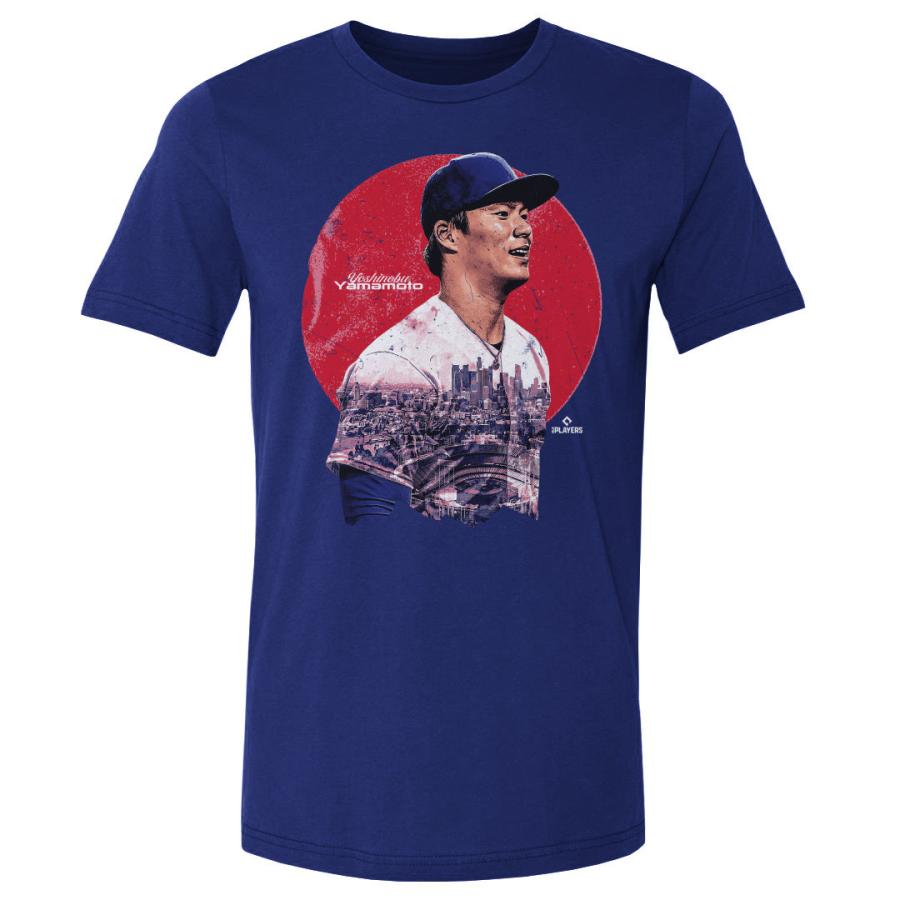 MLB 山本由伸 ドジャース Tシャツ Los Angeles D Portrait WHT T-Shirt 