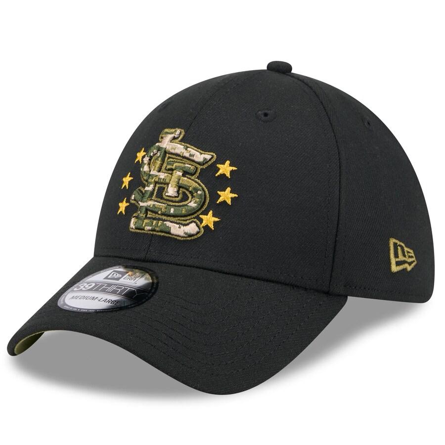 MLB カージナルス キャップ 【海外版】 2024 アームドフォースデー 39THIRTY Flex Hat ニューエラ/New Era ブラック｜selection-j｜03