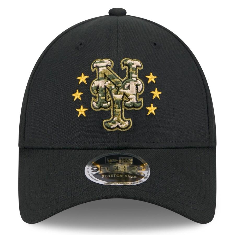 MLB メッツ キャップ 【海外版】 2024 アームドフォースデー 9FORTY Adjustable Hat ニューエラ/New Era ブラック｜selection-j｜02