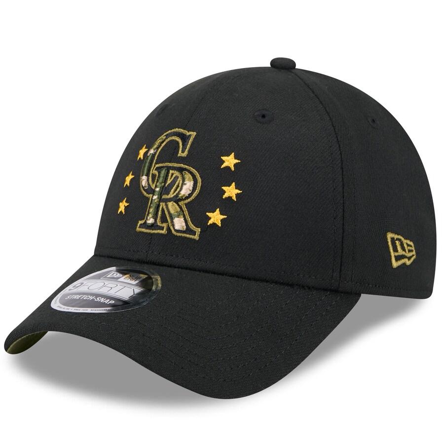 MLB ロッキーズ キャップ 【海外版】 2024 アームドフォースデー 9FORTY Adjustable Hat ニューエラ/New Era ブラック｜selection-j｜03