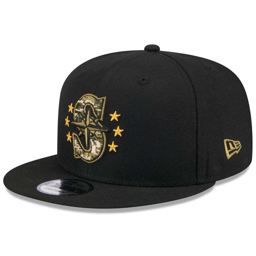 MLB マリナーズ キャップ 【海外版】 2024 アームドフォースデー 9FIFTY  Hat ニューエラ/New Era ブラック｜selection-j｜03