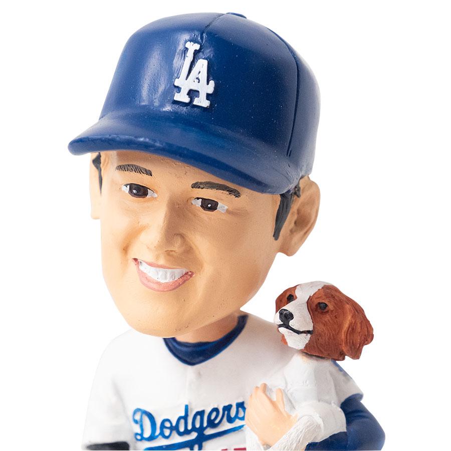 大谷翔平 ドジャース バブルヘッド人形 デコピン フェイスTシャツ:L セット MLB 大谷翔平 ドジャース ボブルヘッド 【球場配布】デコピン Bobble
