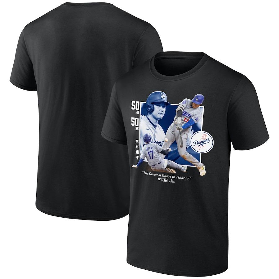 MLB 大谷翔平 ドジャース Tシャツ 【海外限定版】50/50達成記念 MLB 大谷翔平 ドジャース Tシャツ 【海外限定版】50/50達成記念