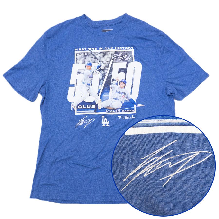 【新品・未使用】大谷翔平　ティシャツ　ドジャース　S 現地購入 MLB 大谷翔平 ドジャース Tシャツ 【現地買付セレクション特注】50/50