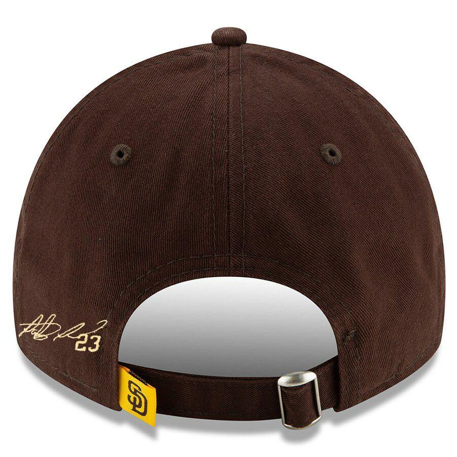 【海外限定】 パドレス 9FIFTY タティスjr ナンバーネーム キャップ パドレス タティスJr選手＆ダルビッシュ投手サイン刺繍キャップが入荷