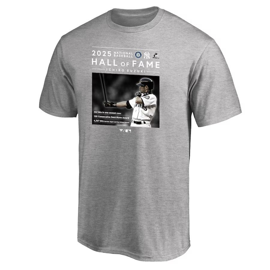 MLB イチロー マリナーズ Tシャツ 2025 HOF記念 アメリカ野球殿堂入り