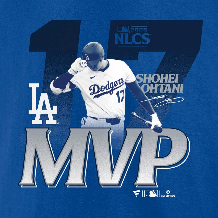 MLB 大谷翔平 ドジャース Tシャツ 【海外モデル】2025 ナ・リーグ優勝